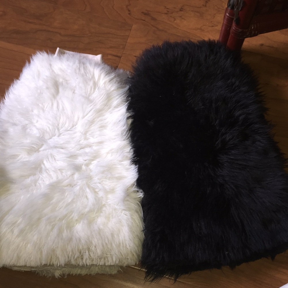 WHITE - Rave fluffies gogo boots